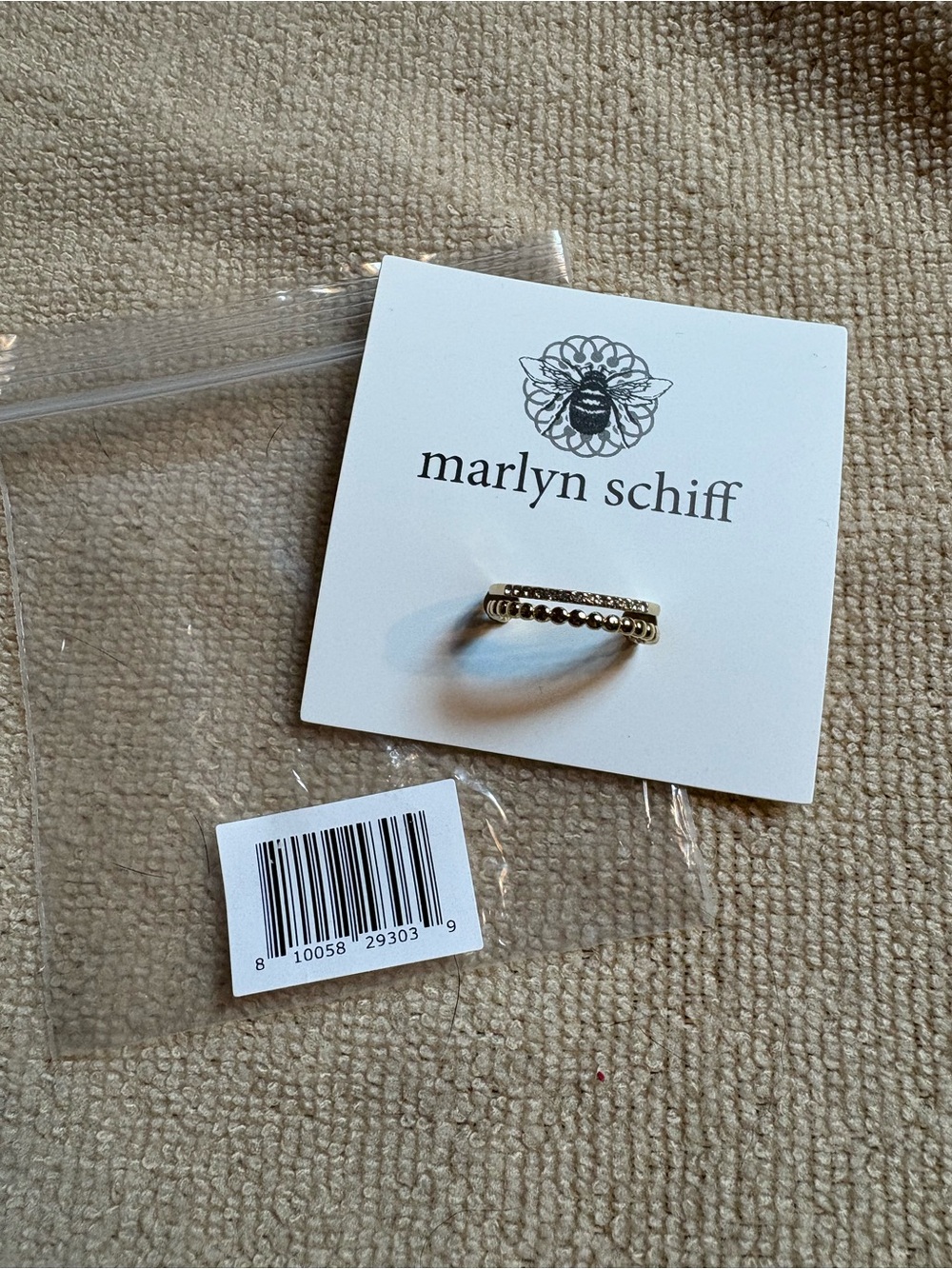 Marlyn Schiff Adjustable Stack Ring New in Package